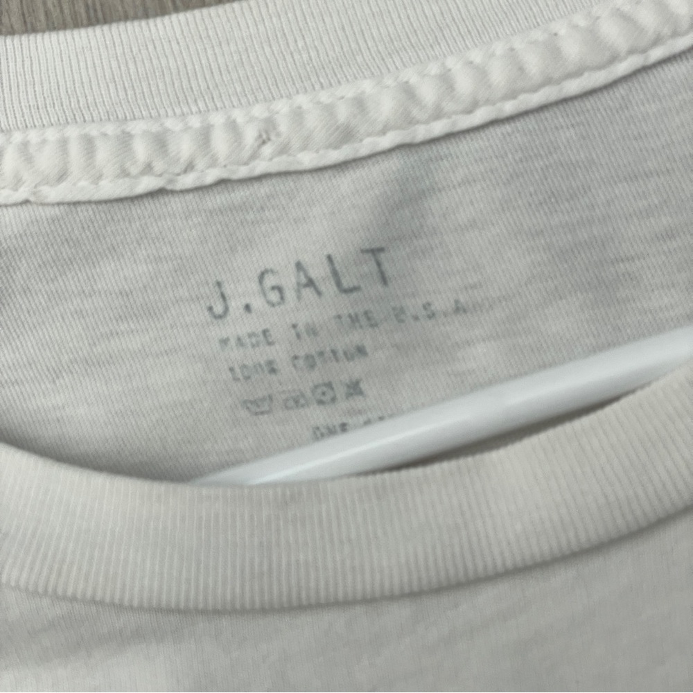 Brandy Melville Tshirt new york long sleeve crop oversized womens White one size - Picture 2 of 7